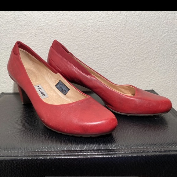 Tsubo Red High Heel Pumps 9.5 - Picture 4 of 5